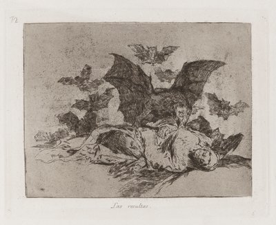 Konsekvenserna, tavla 72 från The Disasters of War av Francisco de Goya