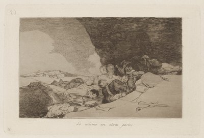 The Same Elsewhere (The Same Elsewhere), Plåt 23 från The Disasters of War av Francisco de Goya