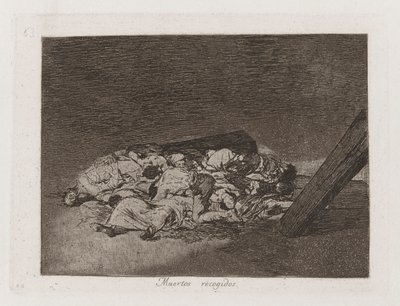 Harvest of the Dead, tavla 63 från The Disasters of War av Francisco de Goya
