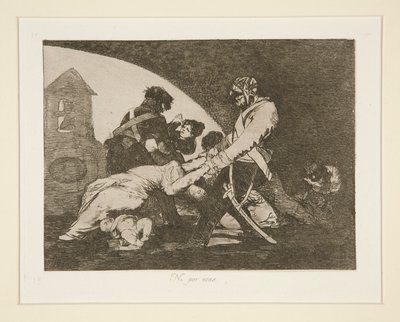 Inte heller dessa, pl. 11 från The Disasters of War av Francisco de Goya