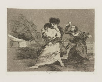 De vill inte. (Det gör de inte av Francisco de Goya