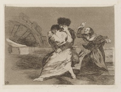 No quieren [sic] (Det gör de inte av Francisco de Goya
