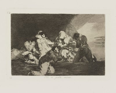 Du kan inte titta. (Man kan av Francisco de Goya