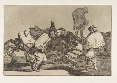 Tallrik 14 från Disparates: Carnival Folly, ca. 1816-23 utgiven 1864. av Francisco de Goya