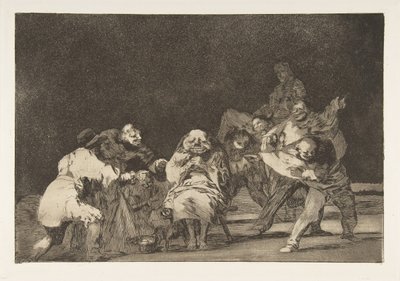 Tavla 17 från Disparates: Loyalty, ca. 1816-23 utgiven 1864. av Francisco de Goya