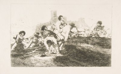 Plåt 24 från The Disasters of War Los Desastres de la Guerra: De kan fortfarande vara av u..., 1810. av Francisco de Goya