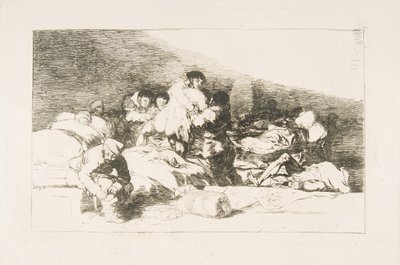 Platta 25 från The Disasters of War The Disasters of War: Dessa också. Även e..., 1810. av Francisco de Goya