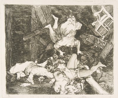 Platta 30 från The Disasters of War The Disasters of War: Ravages of War. St..., 1810. av Francisco de Goya
