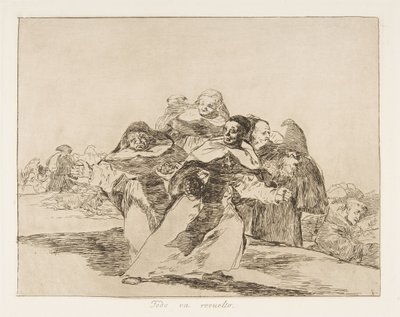 Platta 42 från The Disasters of War Los Desastres de la Guerra: Every..., 1810 publicerad 1863. av Francisco de Goya