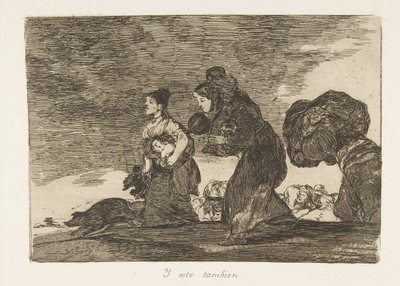 Platta 45 från The Disasters of War Los Desastres de la Guerra: And t..., 1810 publicerad 1863. av Francisco de Goya