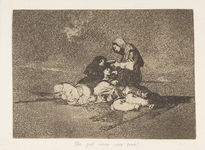 Plåt 59 från The Disasters of War Los Desastres de la Guerra: Wh..., 1811-12 publicerad 1863. av Francisco de Goya
