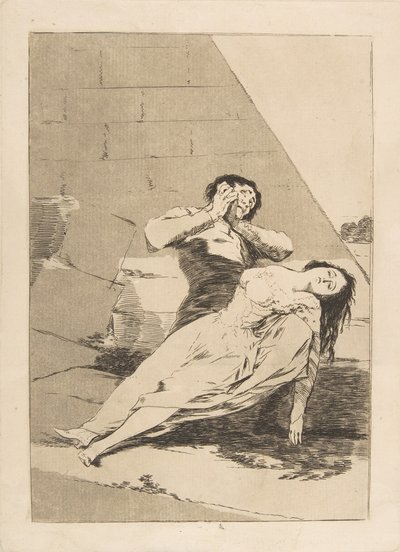 Platta 9 från Los Caprichos: Tantalus Tantalus., 1799 av Francisco de Goya