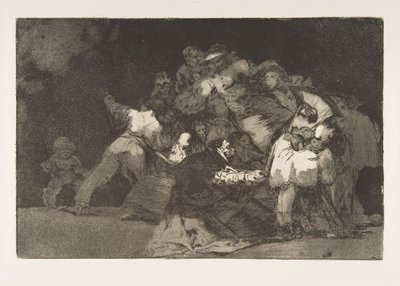 Tavla 9 från Disparates:General folly, ca. 1816-23 utgiven 1864. av Francisco de Goya