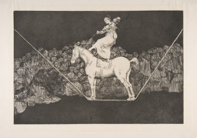 Tavla B från Disparates:Punctual Folly, ca. 1816-23 utgiven före 1877. av Francisco de Goya