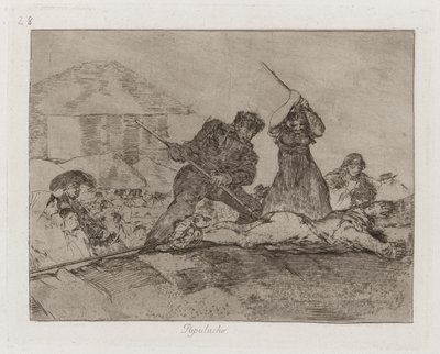 Rabble, tavla 28 från The Disasters of War av Francisco de Goya