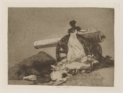 Vilket värde! (Vilket mod!), pl. 7 från serien The Disasters of War av Francisco de Goya