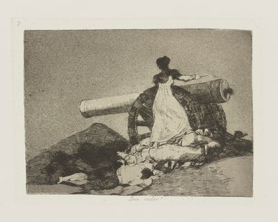 Vilket värde! (Vilket mod!), pl. 7 från serien The Disasters of War av Francisco de Goya