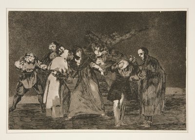 De läker sticksår ​​men inte dåliga ord (Wounds Heal Quicker than Hasty Words), pl. 16 från serien Ordspråk av Francisco de Goya