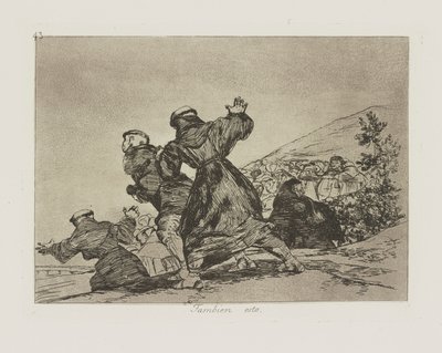 Det också. (Också detta.), pl. 43 från serien The Disasters of War av Francisco de Goya