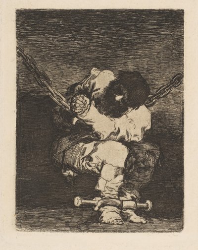 Häktet är lika barbariskt som brottet Säkerhet lika barbariskt som brott, ca. 1815. av Francisco de Goya