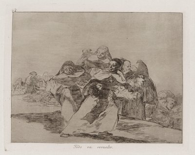 Allt är häftigt, tavla 42 från The Disasters of War av Francisco de Goya