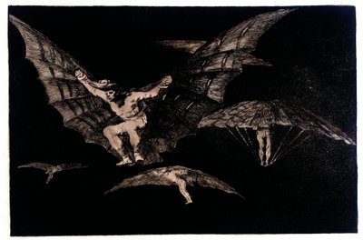Där det finns en vilja finns det ett sätt (Ett sätt att flyga) av Francisco de Goya