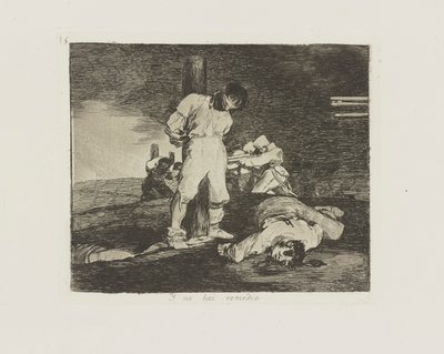 Y no ha remedio. (Och där av Francisco de Goya