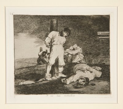 Y no hai [sic] remedio (Och där av Francisco de Goya