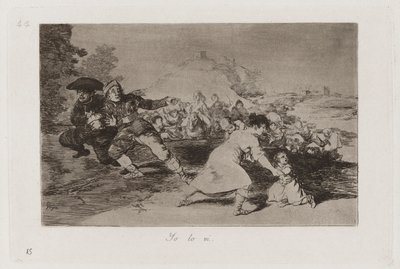I Saw It, tavla 44 från The Disasters of War av Francisco de Goya