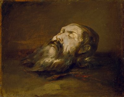 Saints huvud halshuggen av Francisco Herrera the Elder