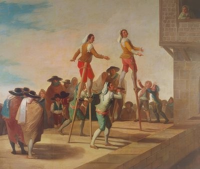 Styltarna (Los Zancos). 1791-92 av Francisco de Goya