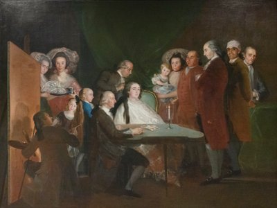Familjen till spädbarnet Don Luis av Bourbon av Francisco Jose de (school of) Goya