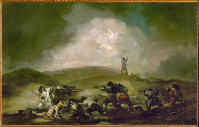 En scen från det spanska självständighetskriget, ca 1808-10 (olja på duk) av Francisco Jose de Goya y Lucientes