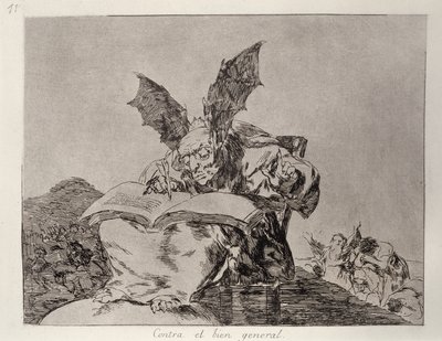Against the common good, skylt 71 av "The Disasters of War" av Francisco Jose de Goya y Lucientes