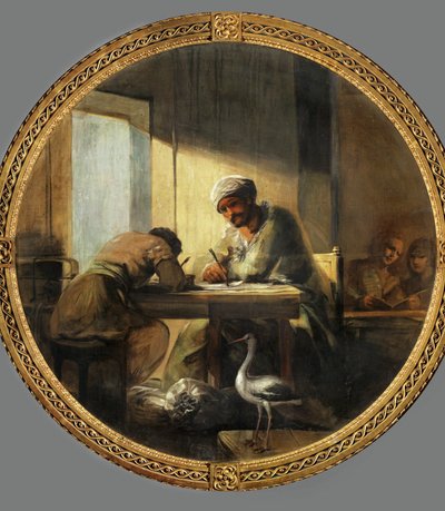 Handelsallegori, målad för drottningens favorit Manuel de Godoys palats ... (målning på duk) av Francisco Jose de Goya y Lucientes