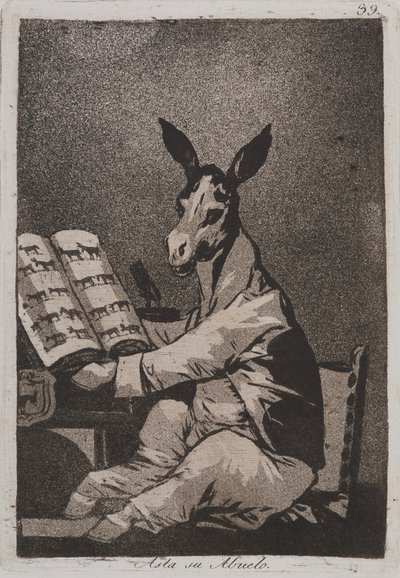 Och så var hans farfar (Asta su abuelo) av Francisco de Goya