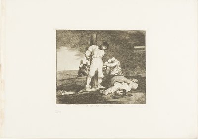 Och det finns ingen hjälp för det, plansch 15 från The Disasters of War av Francisco Jose de Goya y Lucientes