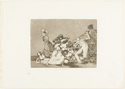 Och de är som vilda vidunder, tallrik fem från The Disasters of War av Francisco Jose de Goya y Lucientes