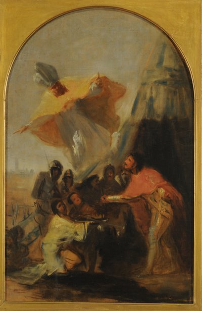 Sankt Isodoros uppenbarelse för Sankt Kung Fernando på framsidan av Francisco Jose de Goya y Lucientes