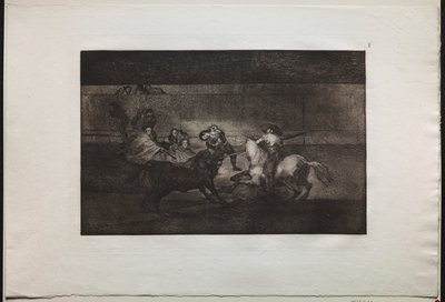 Tjurfäktningar: Pepe Illos död (3:e komposition) av Francisco de Goya