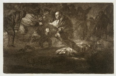 Gud skapar dem och de finner varandra, Los Proverbios 18 av Francisco Jose de Goya y Lucientes