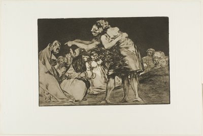 Disorderly Folly, tallrik sju från The Proverbs av Francisco Jose de Goya y Lucientes