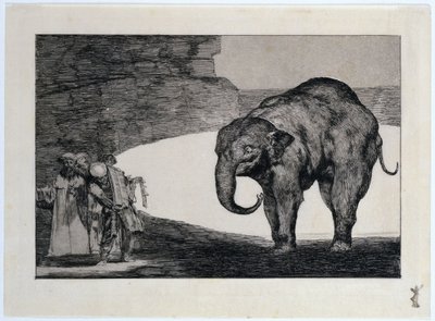 Helt galet, aj: Ytterligare ett ordspråk: Andra lagar från folket av Francisco Jose de Goya y Lucientes