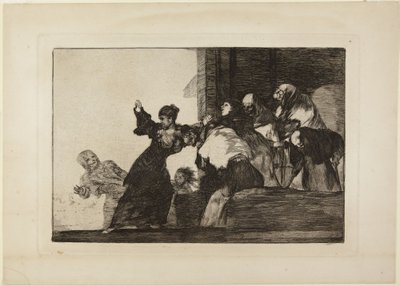 Disparate pobre (Fattig dårskap, eller Två huvuden är bättre än ett), plansch 11 ur serien Los Disparates (Dårskaperna) av Francisco Jose de Goya y Lucientes
