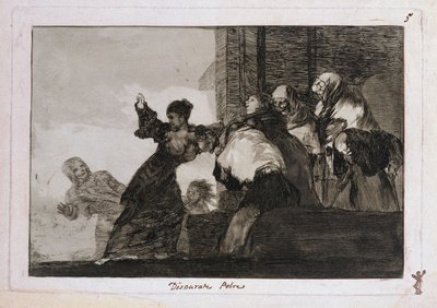 Fattig dårskap, ordspråk 11 av Francisco Jose de Goya y Lucientes