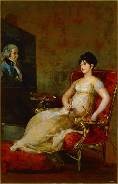 Dona Maria Tomasa Palafox, Marquesa de Villafranca ... (målning på duk) av Francisco Jose de Goya y Lucientes