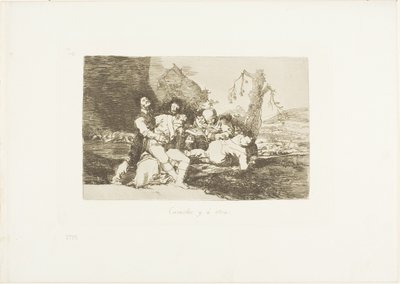 Ta dem väl, och vidare till nästa, tallrik 20 från The Disasters of War av Francisco Jose de Goya y Lucientes