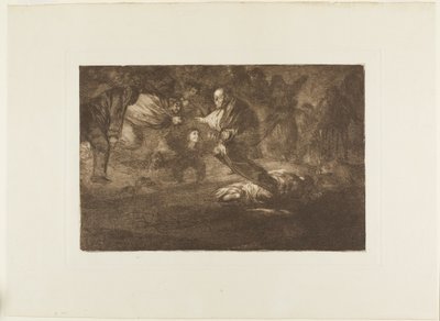 Gud skapar dem och de går samman, tallrik 18 från Los Proverbios av Francisco Jose de Goya y Lucientes