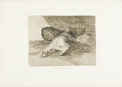 Han får ut något av det, skylt 40 från The Disasters of War av Francisco Jose de Goya y Lucientes