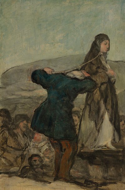 Avrättning av häxor av Francisco Jose de Goya y Lucientes